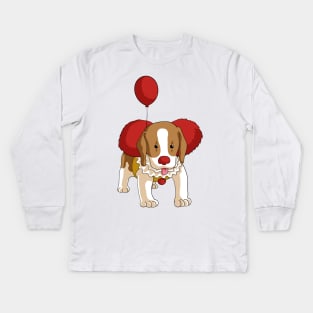 Puppy clown of the horror movie Kids Long Sleeve T-Shirt